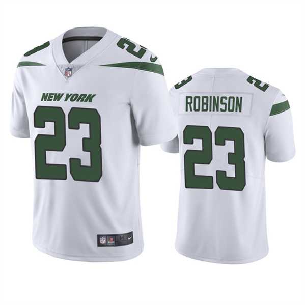 Men & Women & Youth New York Jets #23 James Robinson White Vapor Untouchable Limited Stitched Jersey